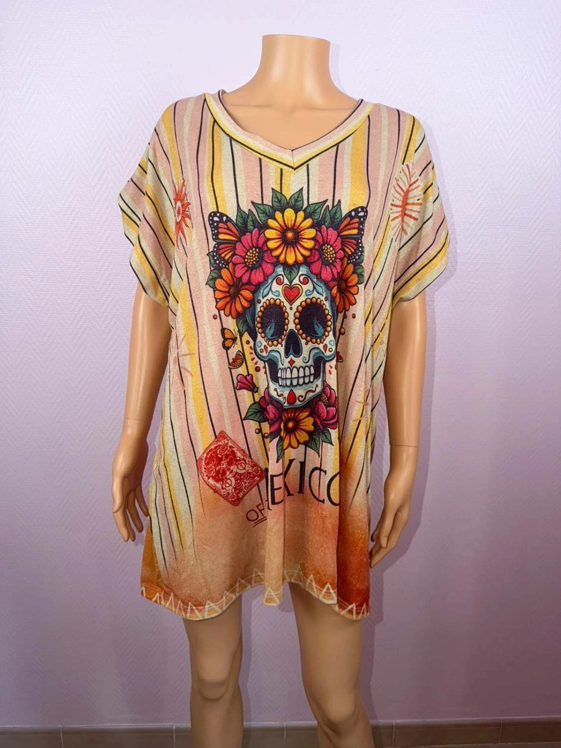 T-shirt femme lurex servi une fois très bon état